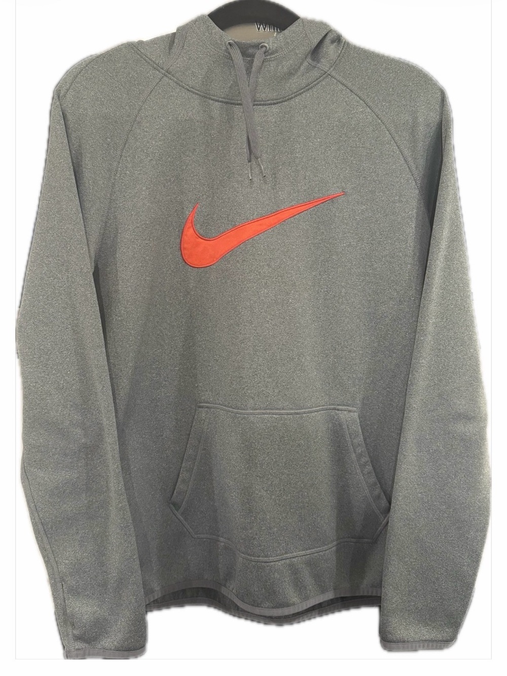 Nike Women’s Gray Dri-Fit Hoodie with Coral Swoosh